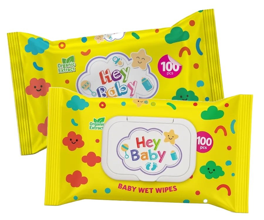 Hey Baby vlažne maramice za negu bega u običnom i pakovanju sa poklopcem